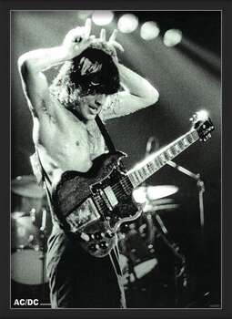 Framed Poster AC/DC - Angus Young 1979