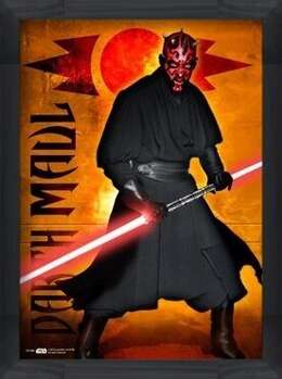 Framed Poster STAR WARS - darth maul