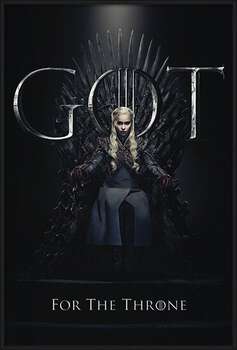 Framed Poster Game Of Thrones - Daenerys For The Throne