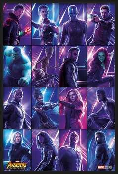 Framed Poster Avengers: Infinity War - Heroes